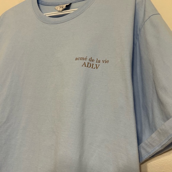 Acmé de La vie ADLV baby blue over size tee - Picture 3 of 8